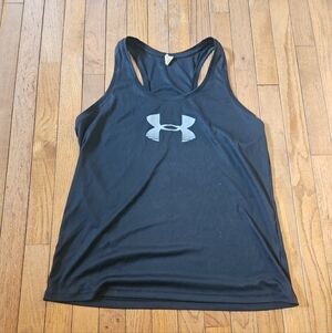 Under Armour Run Racerback Black Tank Top - Women's XL
